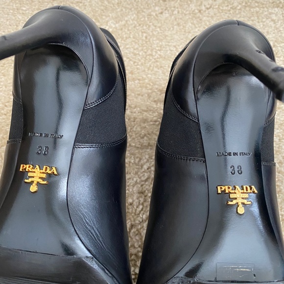 Prada Pointed Stretch Ankle-Strap Bootie - Picture 3 of 8